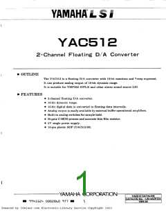浏览型号YAC512-M的Datasheet PDF文件第1页