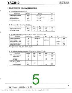 浏览型号YAC512-M的Datasheet PDF文件第5页