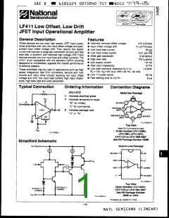 浏览型号LF411CH/A+的Datasheet PDF文件第1页