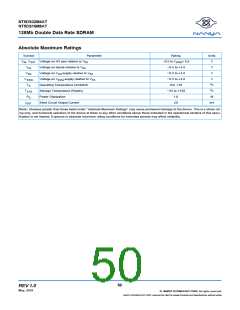 浏览型号NT5DS16M8AT-7K的Datasheet PDF文件第50页