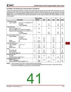 浏览型号XC3020A-6PC68C的Datasheet PDF文件第41页