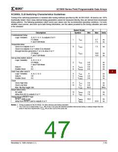 浏览型号XC3020A-6PC68C的Datasheet PDF文件第47页
