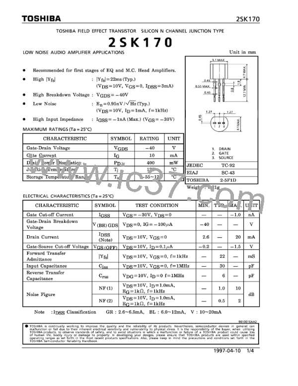 2SK170V图片预览