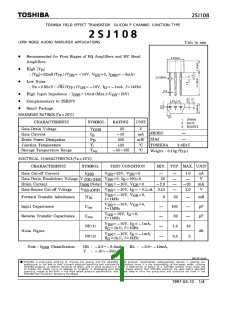 浏览型号2SJ108BL的Datasheet PDF文件第1页