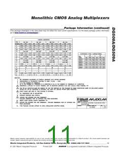 浏览型号DG508A|DG509A的Datasheet PDF文件第11页
