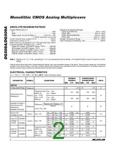 浏览型号DG508A|DG509A的Datasheet PDF文件第2页