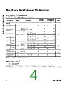 浏览型号DG508A|DG509A的Datasheet PDF文件第4页