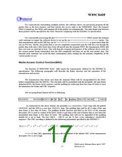 浏览型号W89C840F的Datasheet PDF文件第17页