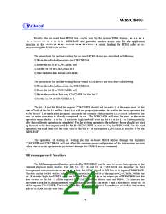 浏览型号W89C840F的Datasheet PDF文件第24页