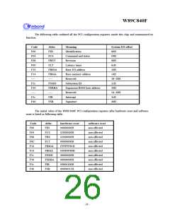 浏览型号W89C840F的Datasheet PDF文件第26页