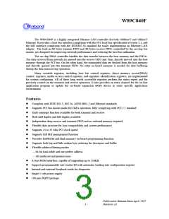 浏览型号W89C840F的Datasheet PDF文件第3页