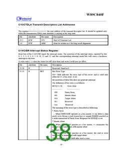 浏览型号W89C840F的Datasheet PDF文件第38页