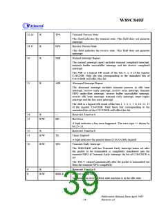 浏览型号W89C840F的Datasheet PDF文件第39页