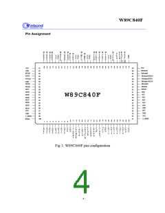 浏览型号W89C840F的Datasheet PDF文件第4页
