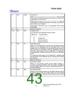 浏览型号W89C840F的Datasheet PDF文件第43页
