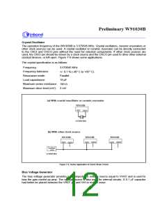 浏览型号W91030BSG的Datasheet PDF文件第12页