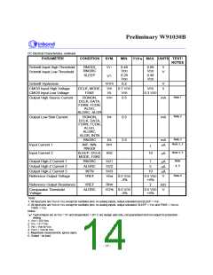浏览型号W91030BSG的Datasheet PDF文件第14页