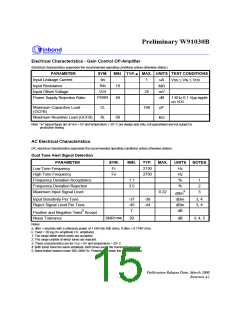 浏览型号W91030BSG的Datasheet PDF文件第15页