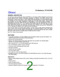 浏览型号W91030BSG的Datasheet PDF文件第2页