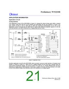 浏览型号W91030BSG的Datasheet PDF文件第21页