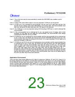浏览型号W91030BSG的Datasheet PDF文件第23页