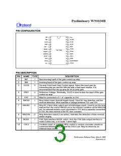 浏览型号W91030BSG的Datasheet PDF文件第3页