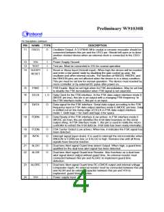 浏览型号W91030BSG的Datasheet PDF文件第4页