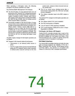 浏览型号AM79C978KC/W的Datasheet PDF文件第74页