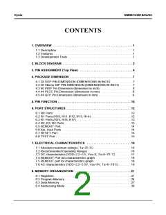 浏览型号GMS81C5032-XXXSK的Datasheet PDF文件第2页