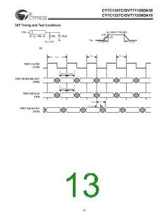 浏览型号CY7C1347C-250BGC的Datasheet PDF文件第13页