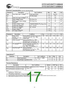 浏览型号CY7C1347C-250BGC的Datasheet PDF文件第17页