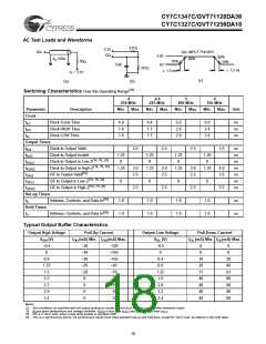 浏览型号CY7C1347C-250BGC的Datasheet PDF文件第18页
