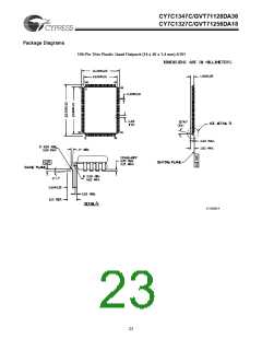 浏览型号CY7C1347C-250BGC的Datasheet PDF文件第23页