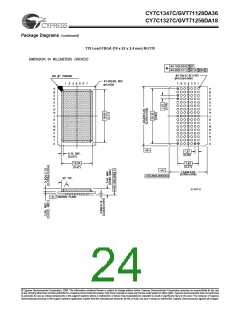 浏览型号CY7C1347C-250BGC的Datasheet PDF文件第24页