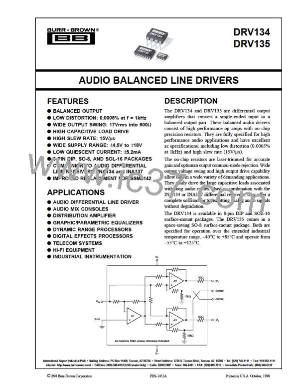 DRV134PA图片预览
