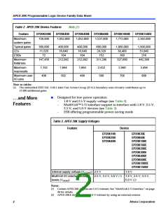 浏览型号EP20K200RC208-1的Datasheet PDF文件第2页