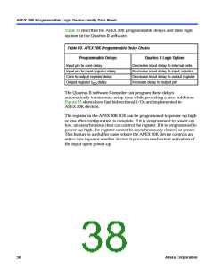 浏览型号EP20K200RC208-1的Datasheet PDF文件第38页