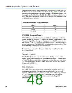 浏览型号EP20K200RC208-1的Datasheet PDF文件第48页