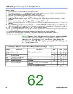 浏览型号EP20K200RC208-1的Datasheet PDF文件第62页