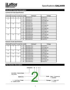 浏览型号GAL20V8B-15LP的Datasheet PDF文件第2页