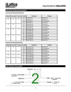 浏览型号GAL20V8B-10LPI的Datasheet PDF文件第2页