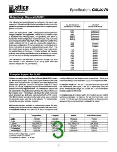 浏览型号GAL20V8B-10LPI的Datasheet PDF文件第3页