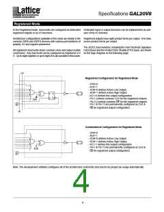 浏览型号GAL20V8B-10LPI的Datasheet PDF文件第4页