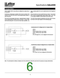 浏览型号GAL20V8的Datasheet PDF文件第6页