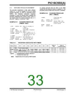 浏览型号PIC16C558/JW的Datasheet PDF文件第33页