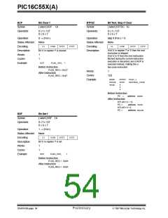 浏览型号PIC16C558/JW的Datasheet PDF文件第54页
