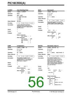 浏览型号PIC16C558/JW的Datasheet PDF文件第56页