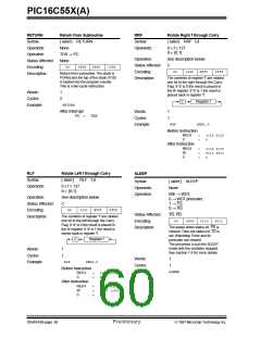 浏览型号PIC16C558/JW的Datasheet PDF文件第60页