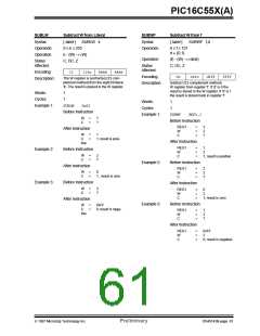 浏览型号PIC16C558/JW的Datasheet PDF文件第61页