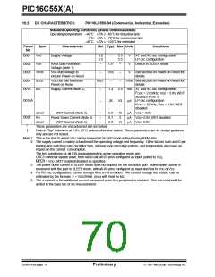 浏览型号PIC16C558/JW的Datasheet PDF文件第70页